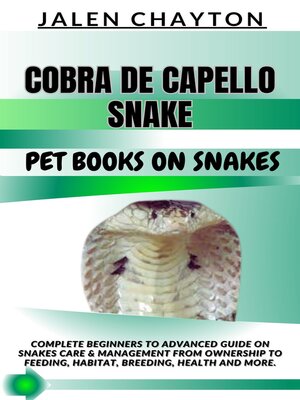 cover image of COBRA DE CAPELLO SNAKE  PET BOOKS ON SNAKES